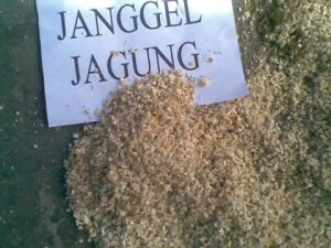 Janggel jagung yang telah di giling